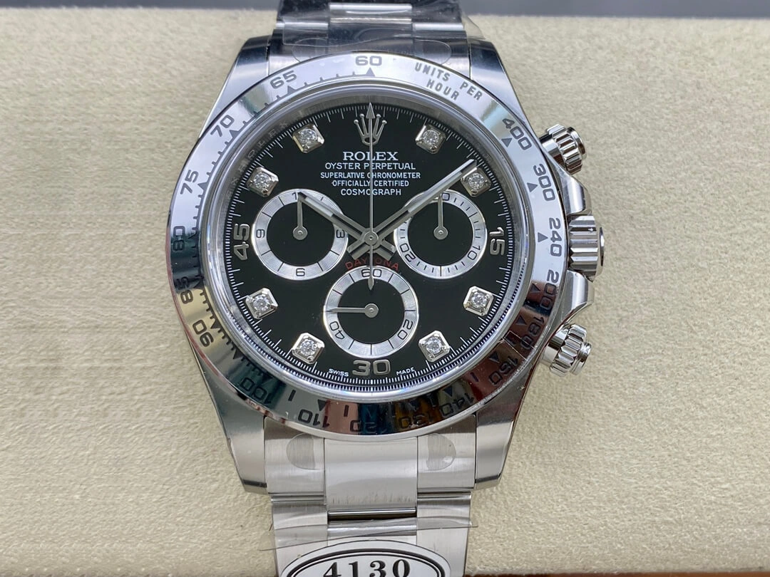 Rolex Cosmograph Daytona M116509-0055 Clean Factory 1:1 Best Edition Replica Watch Black Diamond Dial