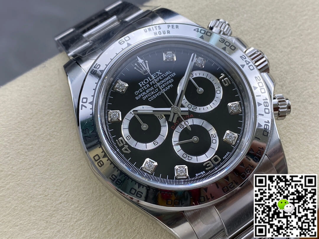 Rolex Cosmograph Daytona M116509-0055 Clean Factory 1:1 Best Edition Replica Watch Black Diamond Dial