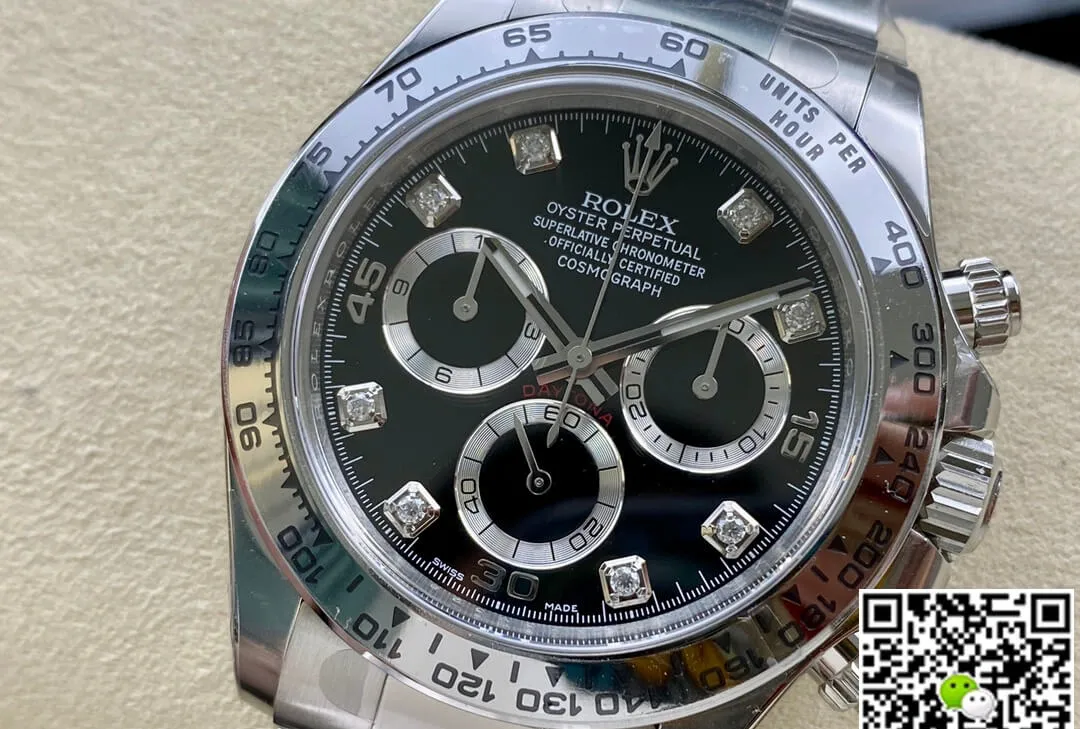Rolex Cosmograph Daytona M116509-0055 Clean Factory 1:1 Best Edition Replica Watch Black Diamond Dial