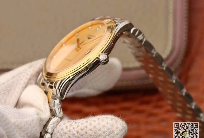 Longines Flagship L4.874.3.37.7 YC Factory Mechanical Watches 1:1 Best Edition Replica Watch Swiss ETAL619 888 Gold Dial