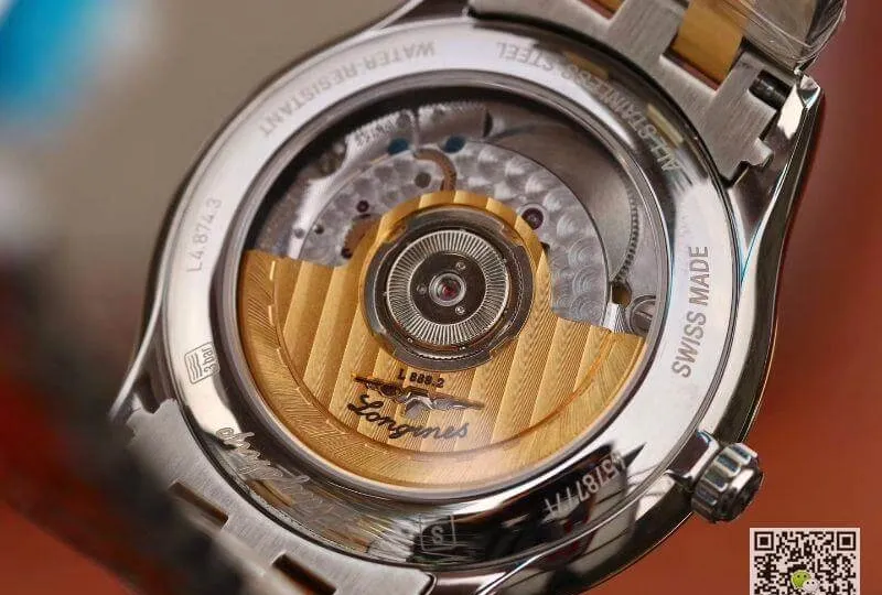 Longines Flagship L4.874.3.37.7 YC Factory Mechanical Watches 1:1 Best Edition Replica Watch Swiss ETAL619 888 Gold Dial