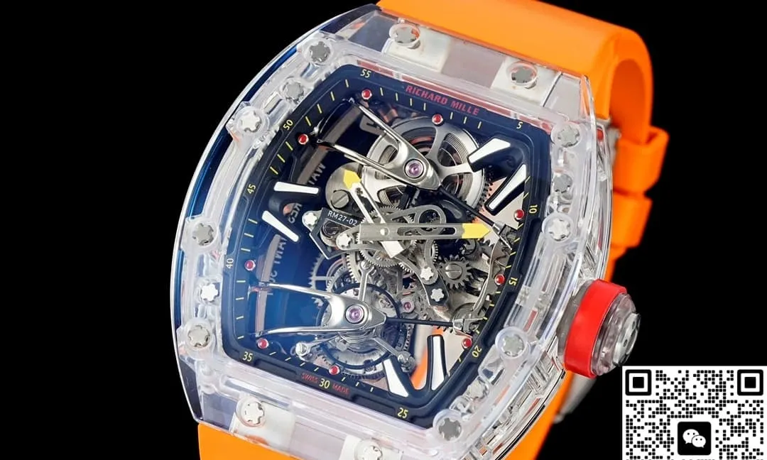 RM Factory Richard Mille RM27-02 Tourbillon Orange strap 1:1 Best Edition Replica Watch