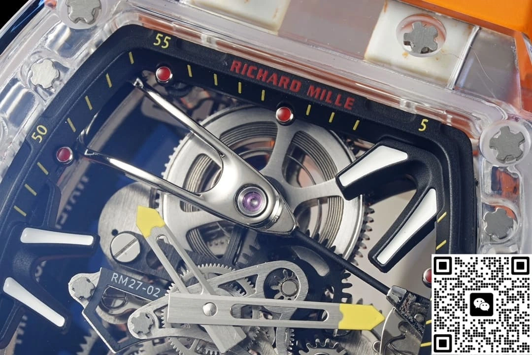 RM Factory Richard Mille RM27-02 Tourbillon Orange strap 1:1 Best Edition Replica Watch