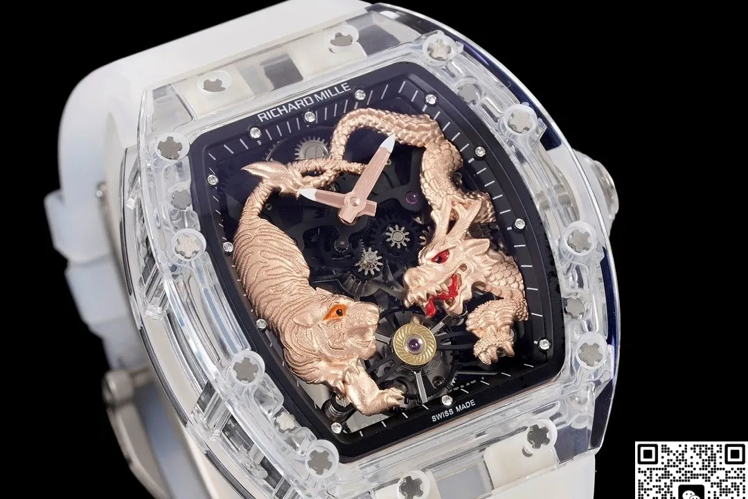 RM Factory Richard Mille Tourbillon RM57-01 Crystal Case 1:1 Best Edition Replica Watch
