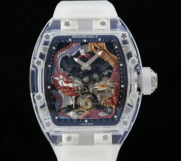 RM Factory Richard Mille Tourbillon RM57-01 Rubber Strap 1:1 Best Edition Replica Watch