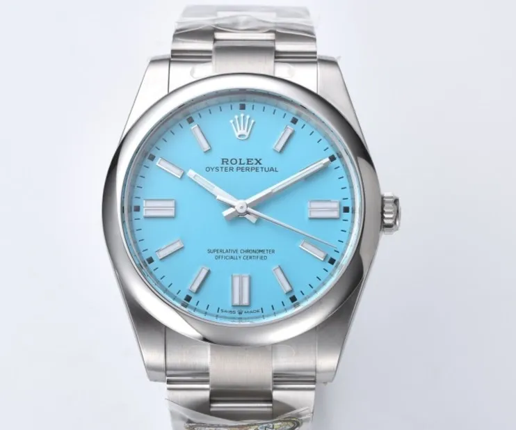 Victory Factory Rolex Oyster Perpetual m124300-0006 Turquoise 1:1 Best Edition Replica Watch