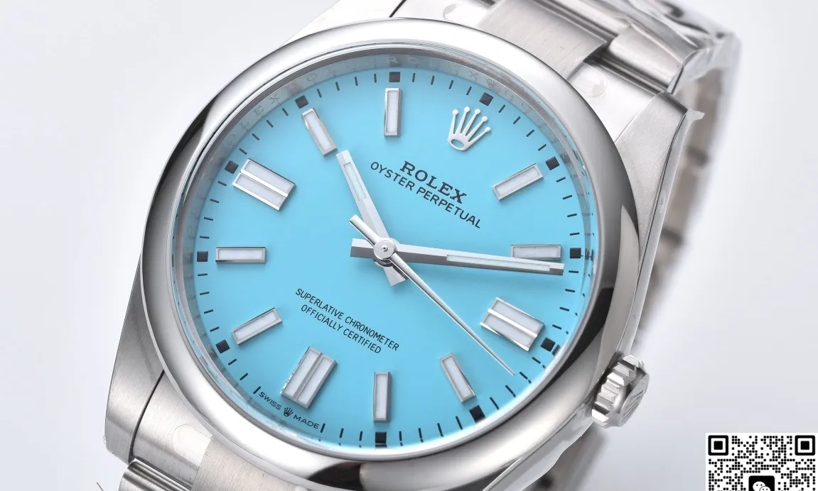 Victory Factory Rolex Oyster Perpetual m124300-0006 Turquoise 1:1 Best Edition Replica Watch