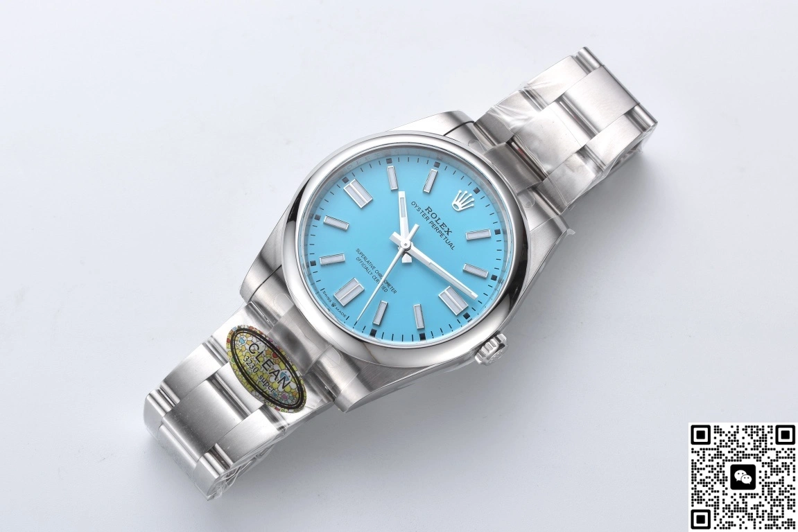 Victory Factory Rolex Oyster Perpetual m124300-0006 Turquoise 1:1 Best Edition Replica Watch