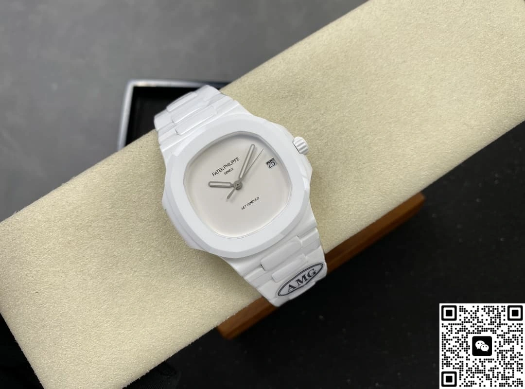 AMG Factory V2 Patek Philippe Nautilus 5711 White Ceramic 1:1 Best Edition Replica Watch