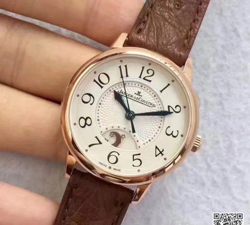 Jaeger-LeCoultre Rendez Vous 3612420 1:1 Best Edition Replica Watch Swiss ETA898D 1 Brown Strap