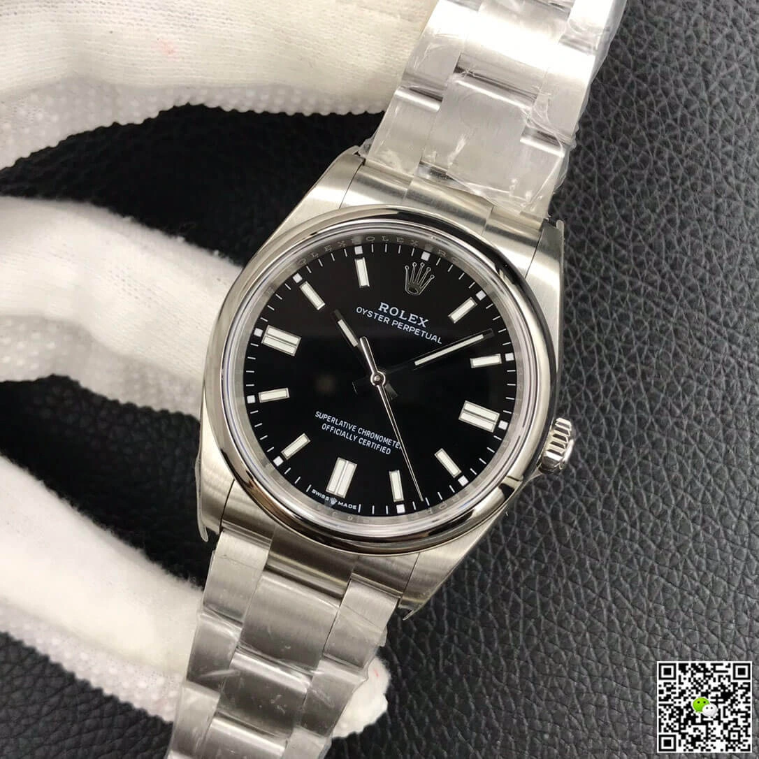 Rolex Oyster Perpetual M126000-0002 36MM EW Factory 1:1 Best Edition Replica Watch Black Steel Dial