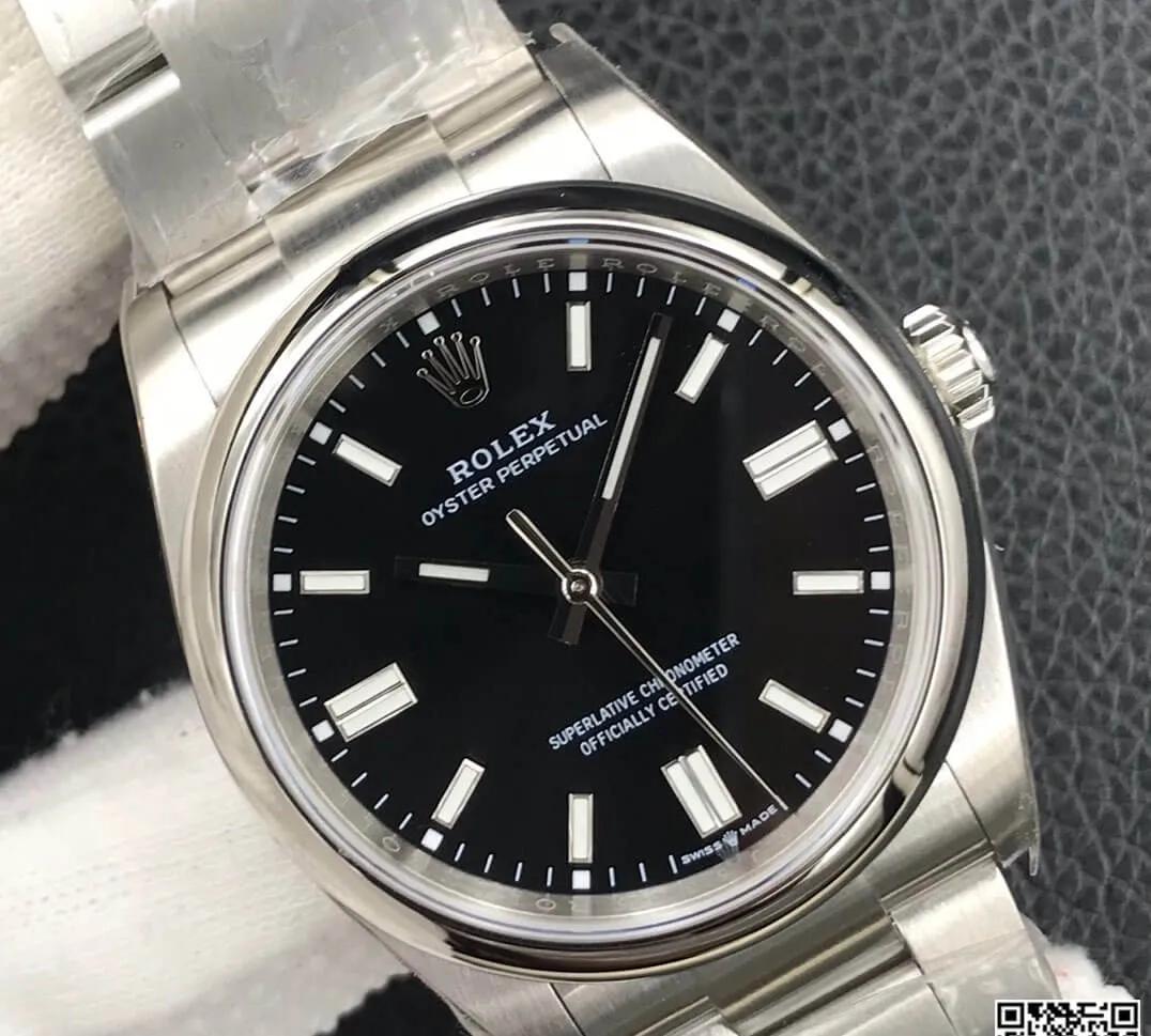 Rolex Oyster Perpetual M126000-0002 36MM EW Factory 1:1 Best Edition Replica Watch Black Steel Dial