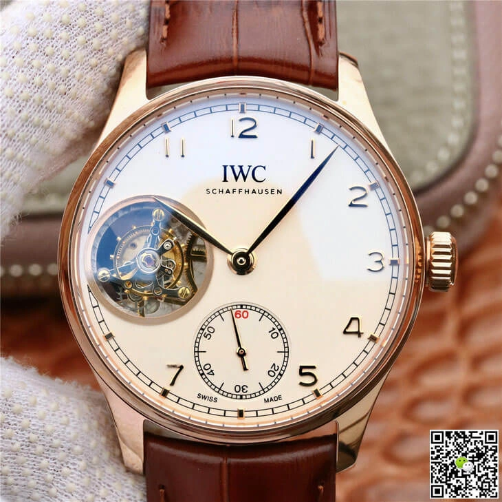 IWC Portuguese Tourbillon IW546302 ZF Factory 1:1 Best Edition Replica Watch Brown Strap