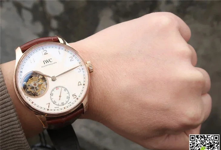 IWC Portuguese Tourbillon IW546302 ZF Factory 1:1 Best Edition Replica Watch Brown Strap