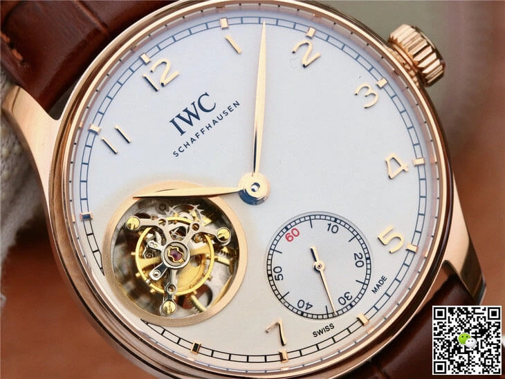 IWC Portuguese Tourbillon IW546302 ZF Factory 1:1 Best Edition Replica Watch Brown Strap