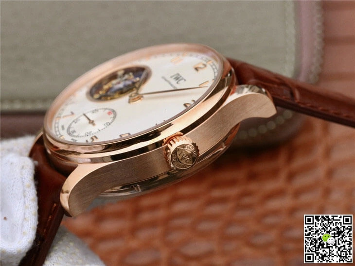 IWC Portuguese Tourbillon IW546302 ZF Factory 1:1 Best Edition Replica Watch Brown Strap