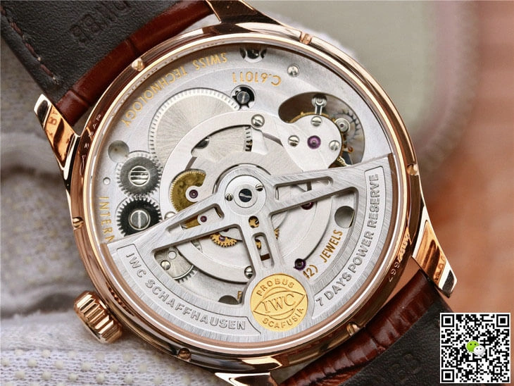 IWC Portuguese Tourbillon IW546302 ZF Factory 1:1 Best Edition Replica Watch Brown Strap