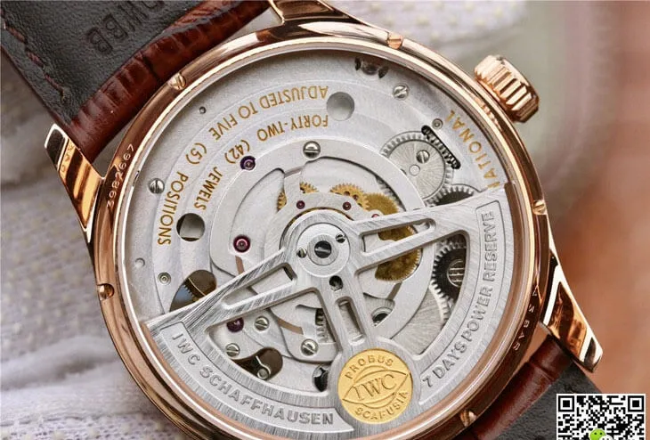 IWC Portuguese Tourbillon IW546302 ZF Factory 1:1 Best Edition Replica Watch Brown Strap