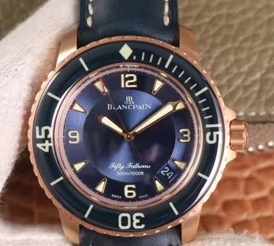 Blancpain Fifty Fathoms 5015-3603C-63B ZF Factory 1:1 Best Edition Replica Watch Leather Strap