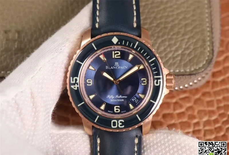Blancpain Fifty Fathoms 5015-3603C-63B ZF Factory 1:1 Best Edition Replica Watch Leather Strap