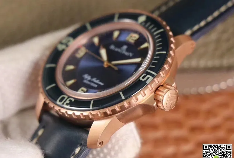 Blancpain Fifty Fathoms 5015-3603C-63B ZF Factory 1:1 Best Edition Replica Watch Leather Strap
