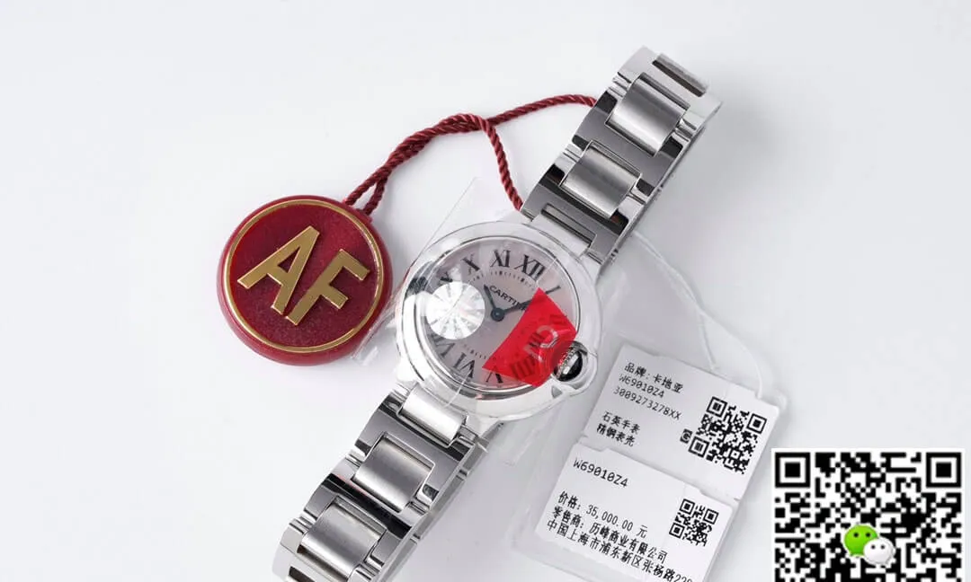 Ballon Bleu De Cartier 28MM AF Factory 1:1 Best Edition Replica Watch Stainless Steel Strap