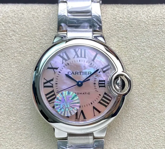 Ballon Bleu De Cartier 33MM AF Factory 1:1 Best Edition Replica Watch Stainless Steel Strap