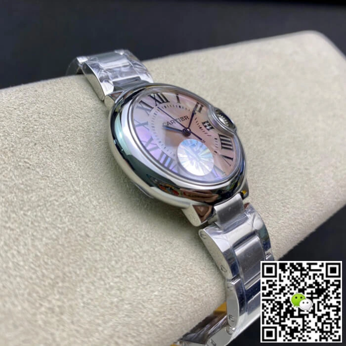 Ballon Bleu De Cartier 33MM AF Factory 1:1 Best Edition Replica Watch Stainless Steel Strap