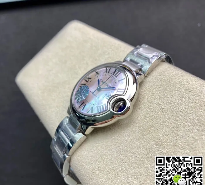 Ballon Bleu De Cartier 33MM AF Factory 1:1 Best Edition Replica Watch Stainless Steel Strap