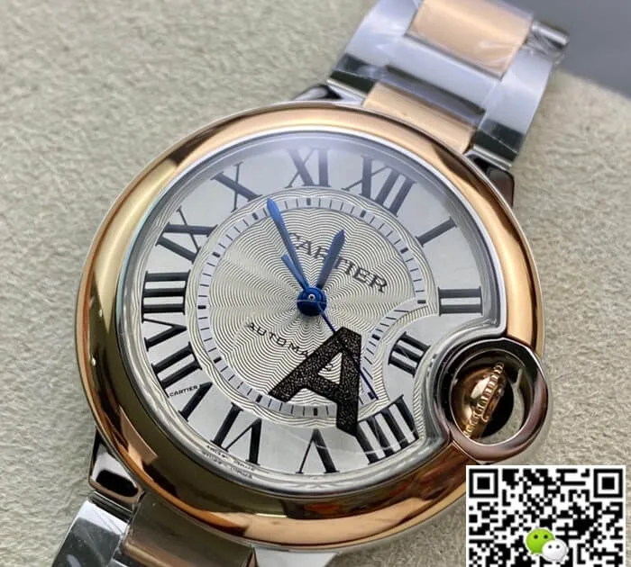 Ballon Bleu De Cartier W2BB0023 33MM V6 Factory 1:1 Best Edition Replica Watch Silver Strap