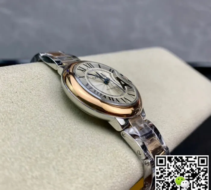 Ballon Bleu De Cartier W2BB0023 33MM V6 Factory 1:1 Best Edition Replica Watch Silver Strap