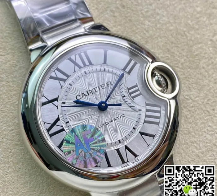 Ballon Bleu De Cartier W6920071 33MM AF Factory 1:1 Best Edition Replica Watch Silver Strap