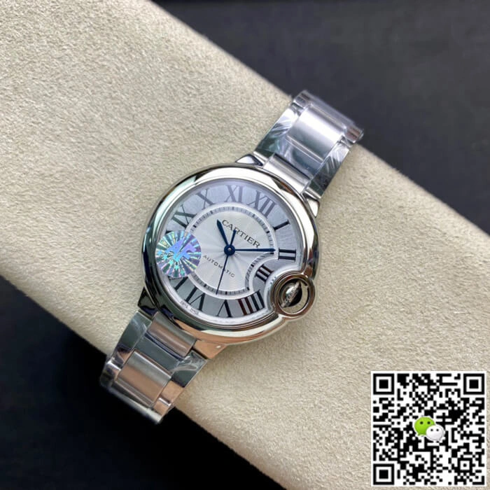 Ballon Bleu De Cartier W6920071 33MM AF Factory 1:1 Best Edition Replica Watch Silver Strap