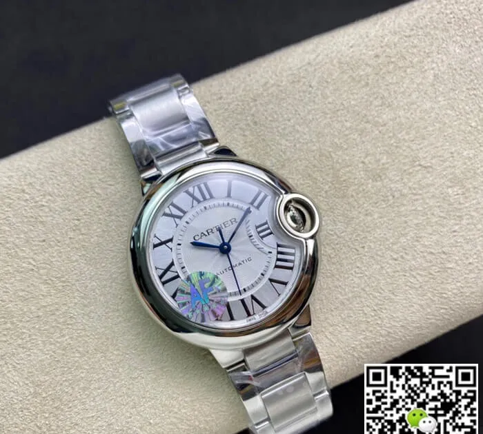Ballon Bleu De Cartier W6920071 33MM AF Factory 1:1 Best Edition Replica Watch Silver Strap
