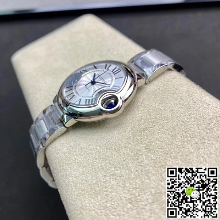 Ballon Bleu De Cartier W6920071 33MM AF Factory 1:1 Best Edition Replica Watch Silver Strap