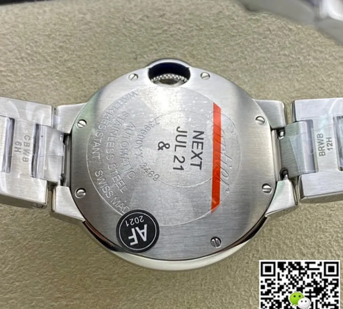 Ballon Bleu De Cartier W6920071 33MM AF Factory 1:1 Best Edition Replica Watch Silver Strap