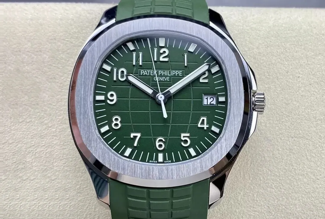 Patek Philippe Aquanaut 5168G-010 3K Factory 1:1 Best Edition Replica Watch V2 Version Green Strap
