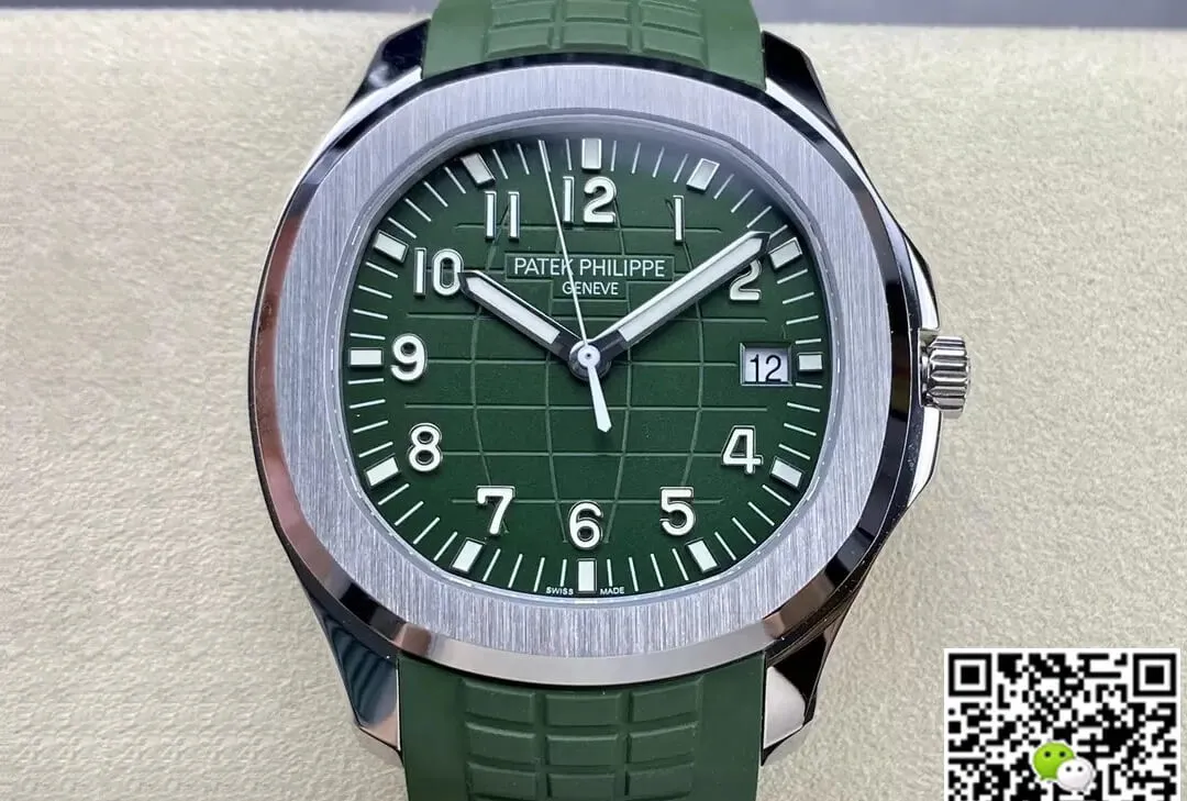 Patek Philippe Aquanaut 5168G-010 3K Factory 1:1 Best Edition Replica Watch V2 Version Green Strap
