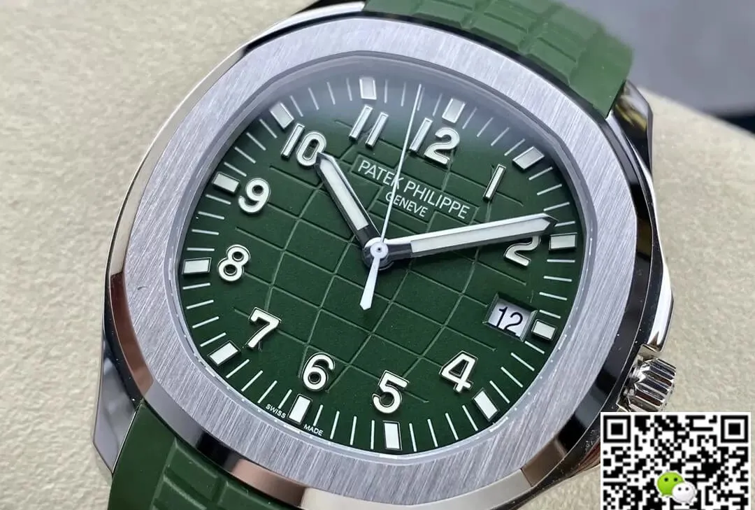 Patek Philippe Aquanaut 5168G-010 3K Factory 1:1 Best Edition Replica Watch V2 Version Green Strap