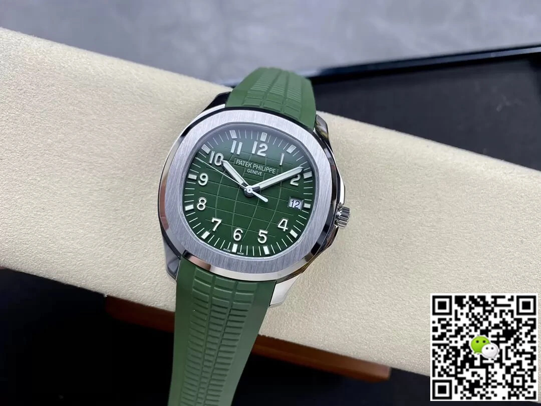 Patek Philippe Aquanaut 5168G-010 3K Factory 1:1 Best Edition Replica Watch V2 Version Green Strap