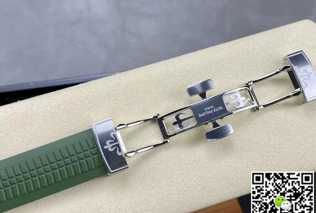 Patek Philippe Aquanaut 5168G-010 3K Factory 1:1 Best Edition Replica Watch V2 Version Green Strap