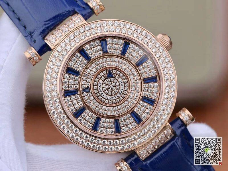 Franck Muller Double Mystery Rosegold D 3R CD 42 1:1 Best Edition Replica Watch Blue Swiss FM.800