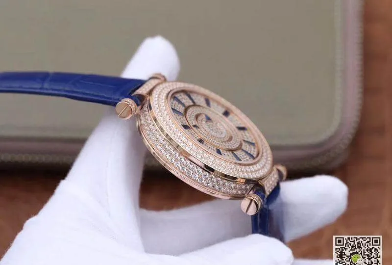 Franck Muller Double Mystery Rosegold D 3R CD 42 1:1 Best Edition Replica Watch Blue Swiss FM.800