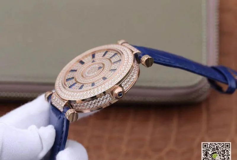 Franck Muller Double Mystery Rosegold D 3R CD 42 1:1 Best Edition Replica Watch Blue Swiss FM.800