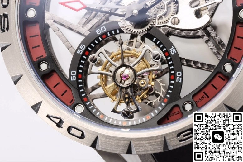NEW Factory Roger Dubuis Excalibur RDDBEX0479 Tourbillon Rubber strap 1:1 Best Edition Replica Watch
