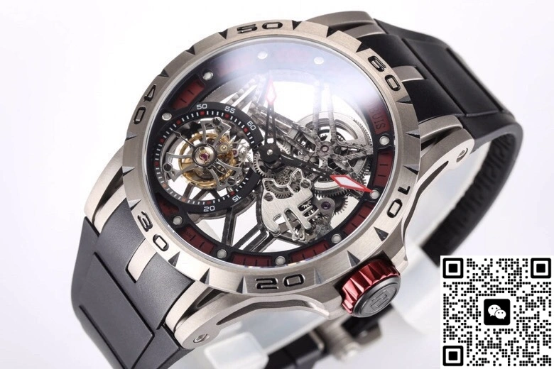 NEW Factory Roger Dubuis Excalibur RDDBEX0479 Tourbillon Rubber strap 1:1 Best Edition Replica Watch
