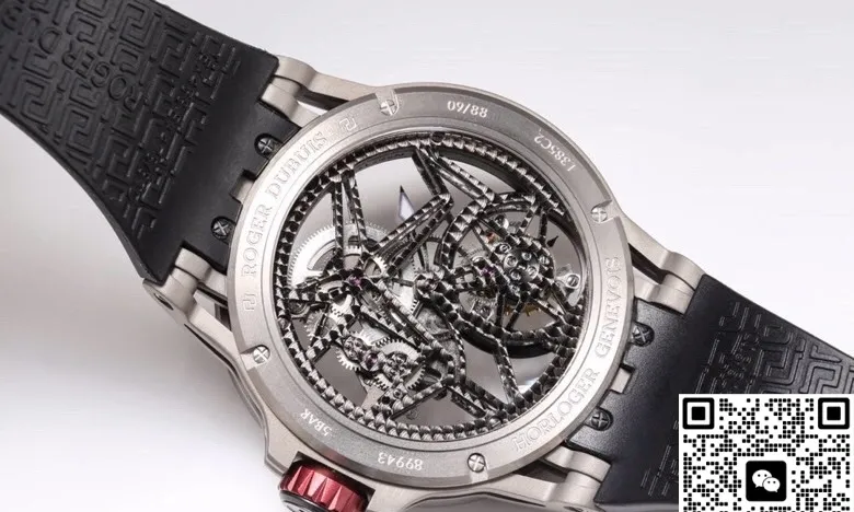 NEW Factory Roger Dubuis Excalibur RDDBEX0479 Tourbillon Rubber strap 1:1 Best Edition Replica Watch