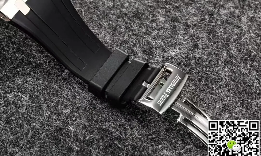 Audemars Piguet Royal Oak Tourbillon R8 Factory 1:1 Best Edition Replica Watch V3 Black Strap