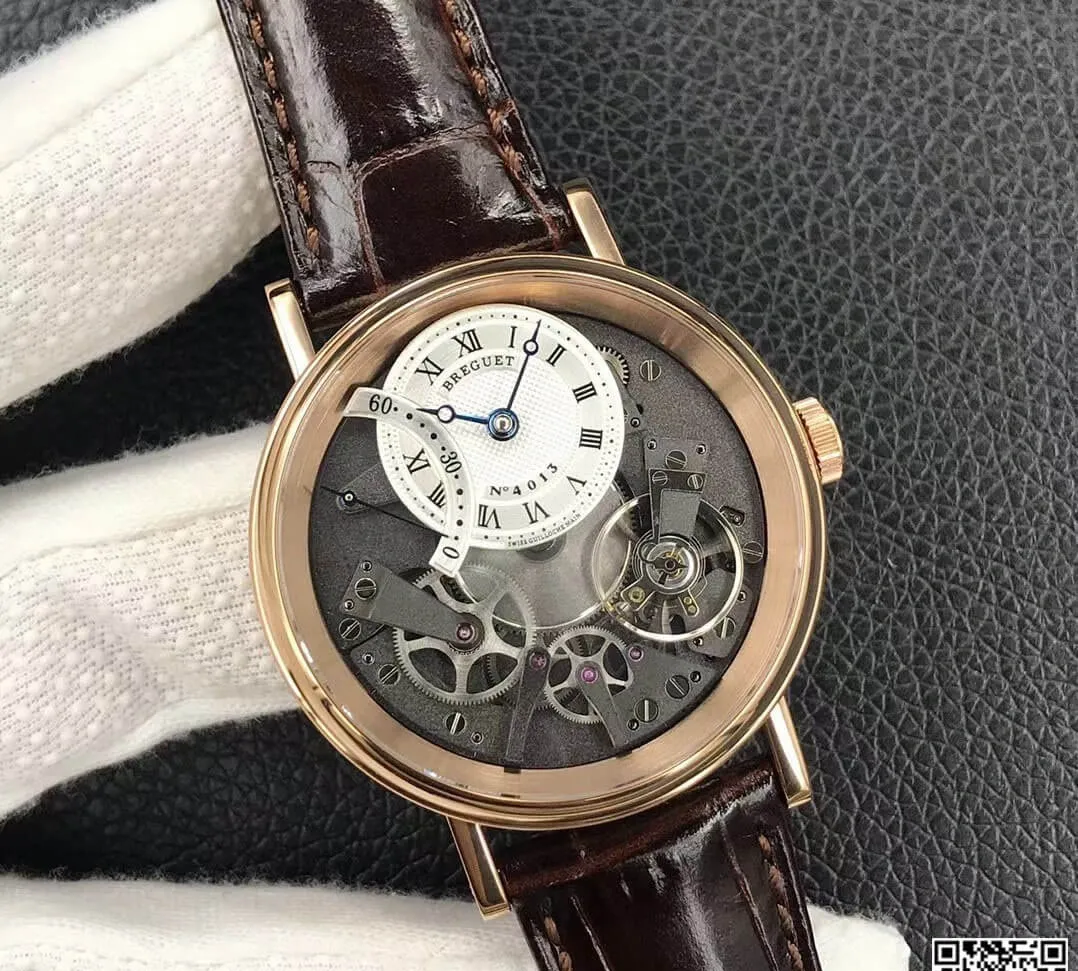 Breguet Tradition 7097BR G1 9WU ZF Factory 1:1 Best Edition Replica Watch Leather Strap