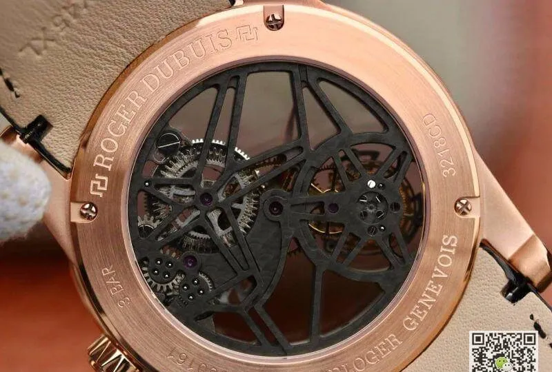 Roger Dubuis Excalibur RDDBEX0392 1:1 Best Edition Replica Watch Swiss Tourbillon Black Leather Strap